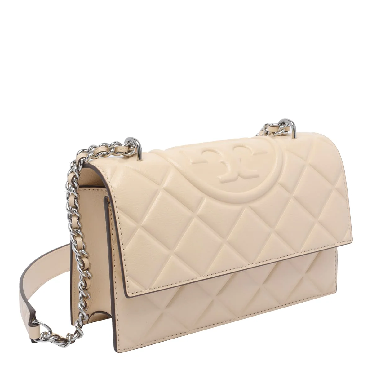 Tory Burch Small Fleming Shoulder Bag - Vanilla - Image 2
