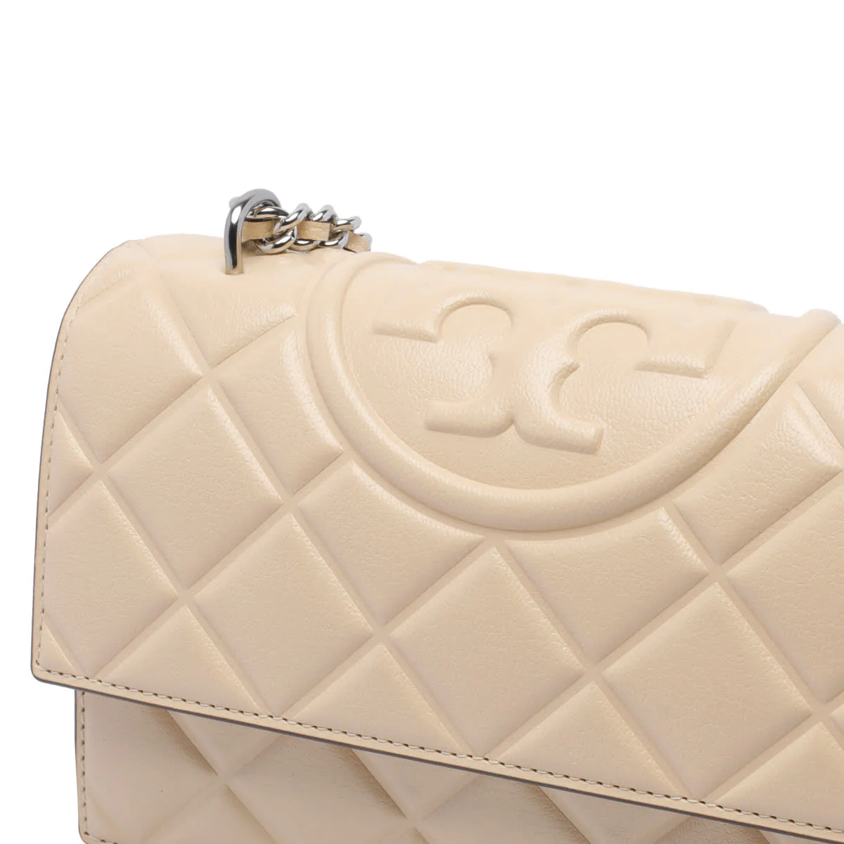 Tory Burch Small Fleming Shoulder Bag - Vanilla - Image 4