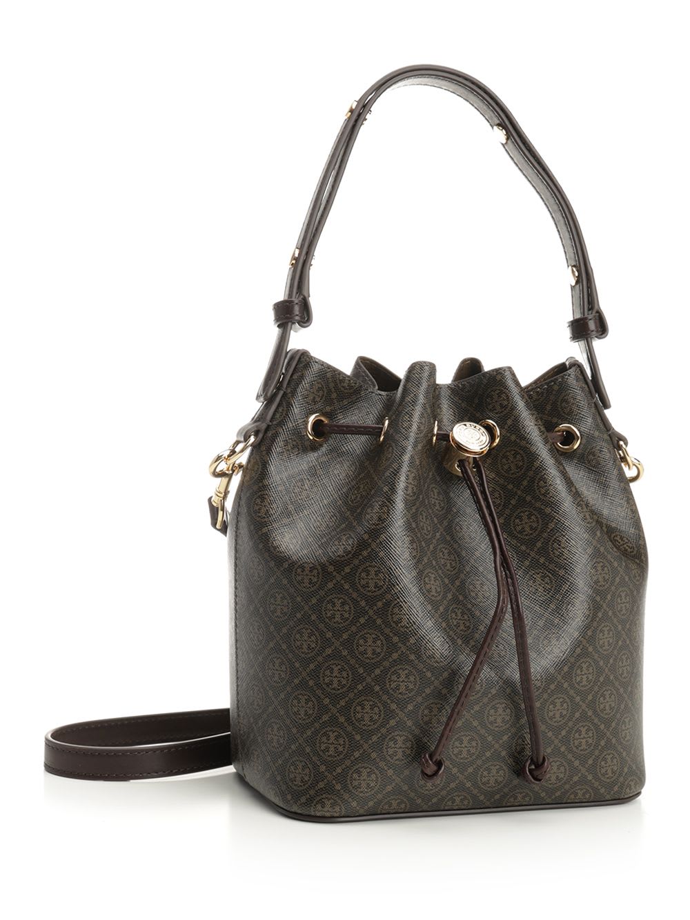 Tory Burch t Monogram Bucket Bag - Beige - Image 2