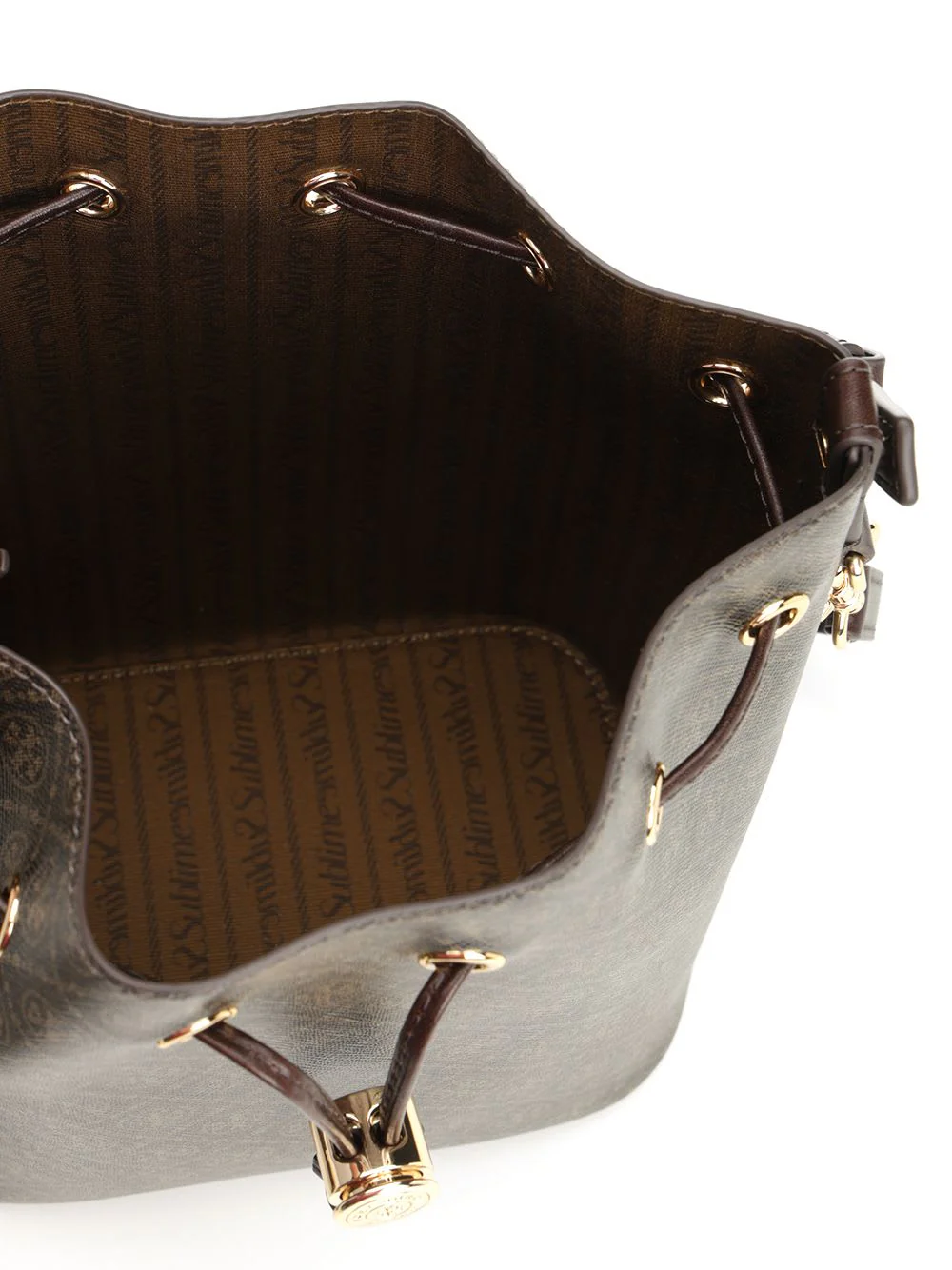 Tory Burch t Monogram Bucket Bag - Beige - Image 4