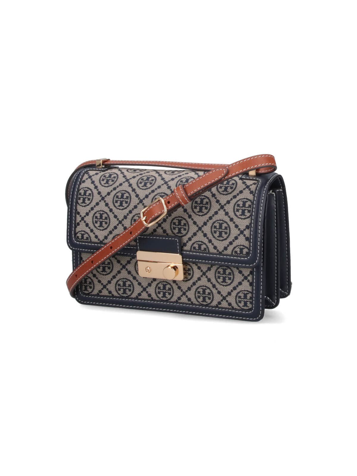 Tory Burch t Monogram Shoulder Bag - Blue - Image 2