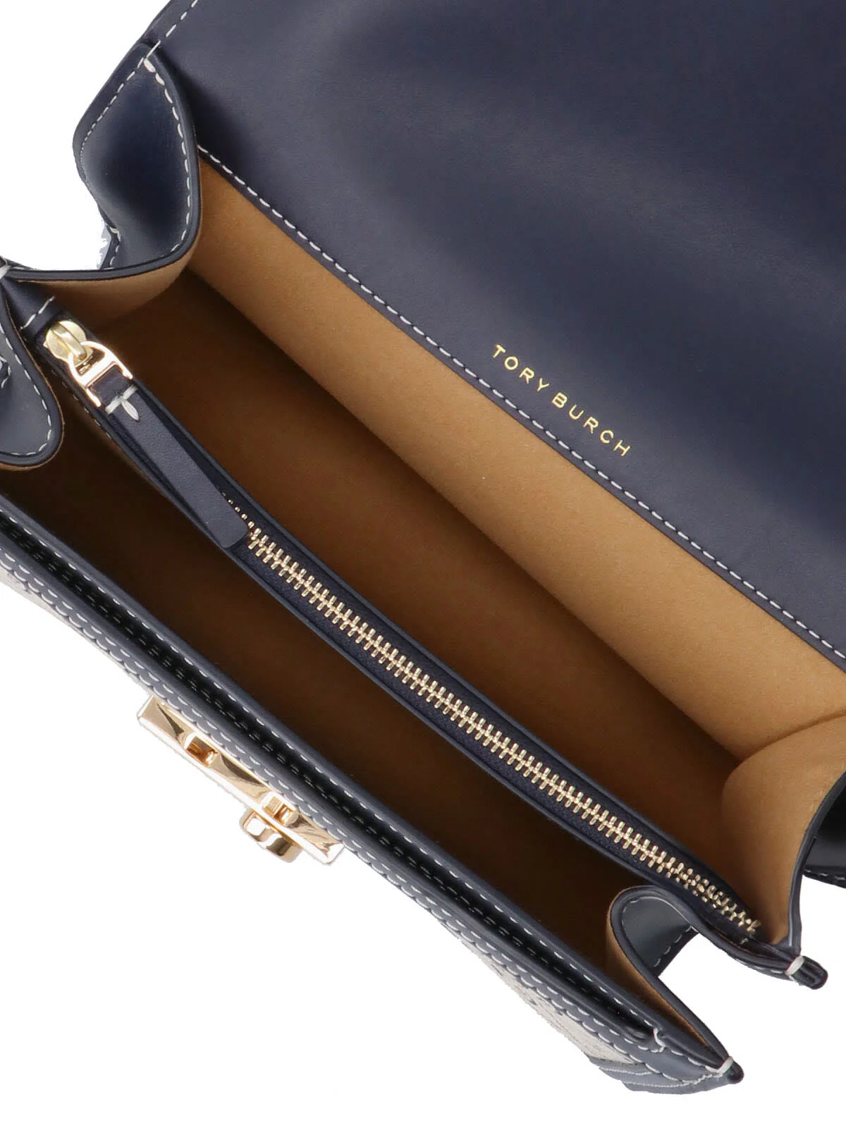 Tory Burch t Monogram Shoulder Bag - Blue - Image 4