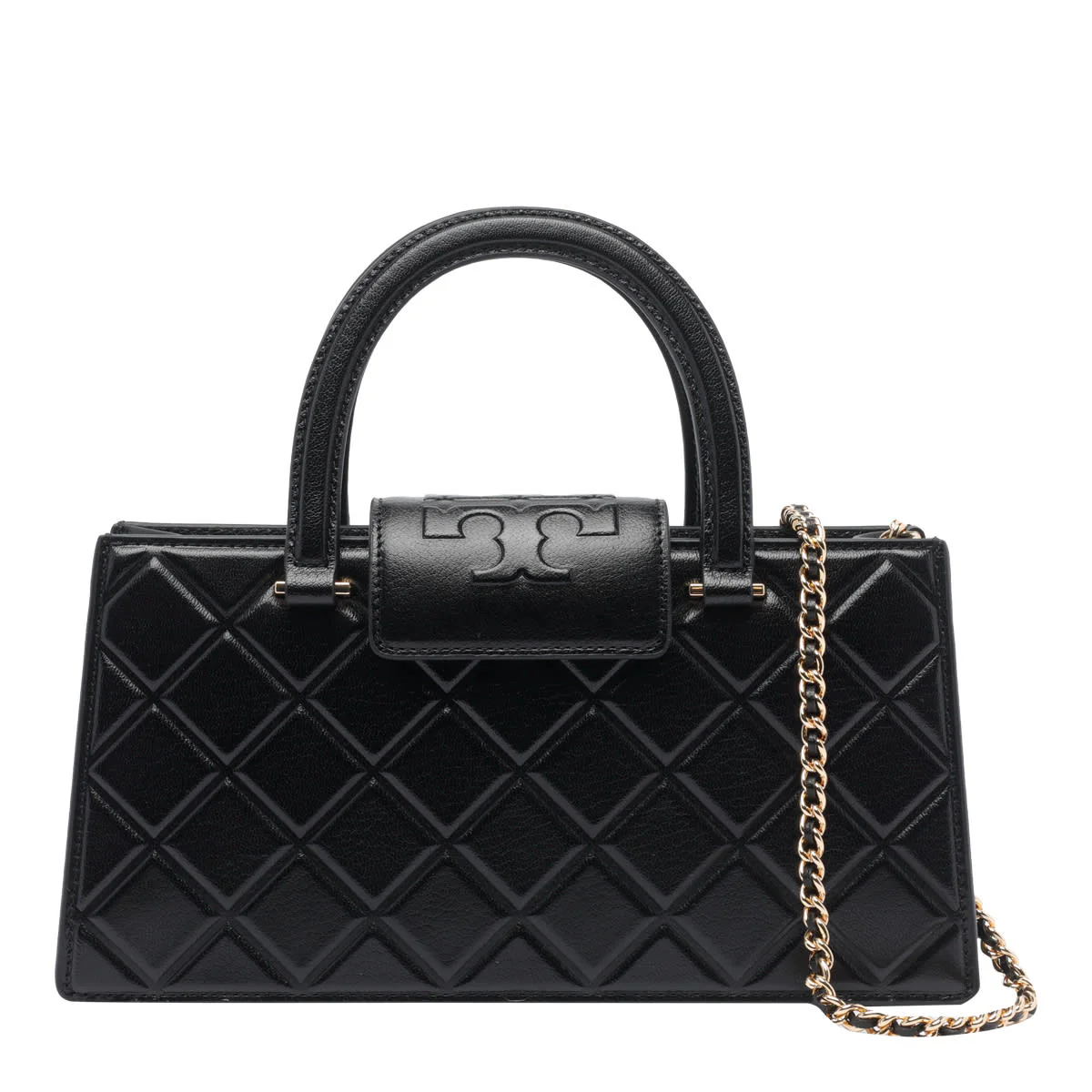Tory Burch Fleming E/w Handbag - Black