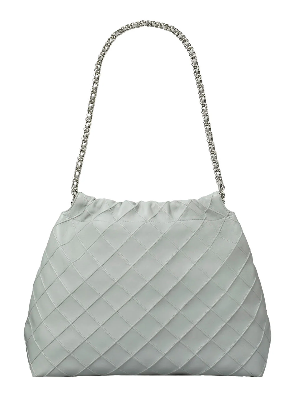 Tory Burch Nappa Leather Shopping Bag - Gray - Image 2