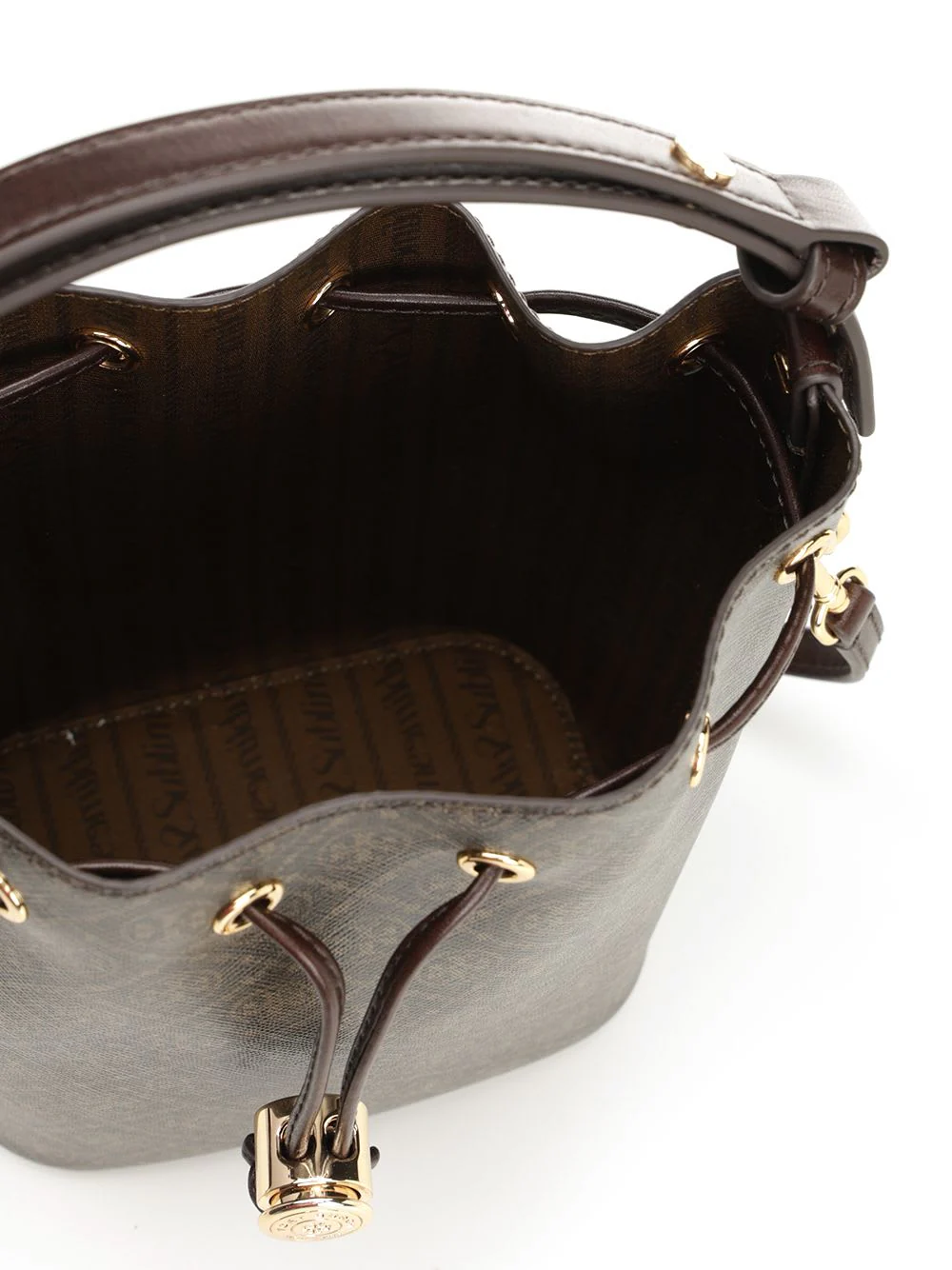 Tory Burch T Monogram Mini Bucket Bag - Beige - Image 4