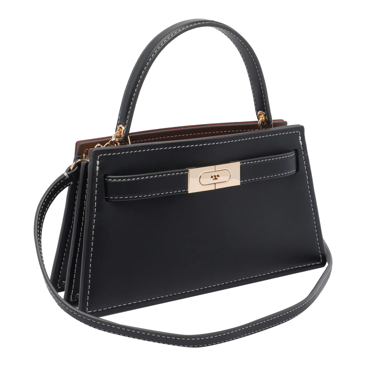 Tory Burch Small Lee Radziwill Handbag - Black - Image 2