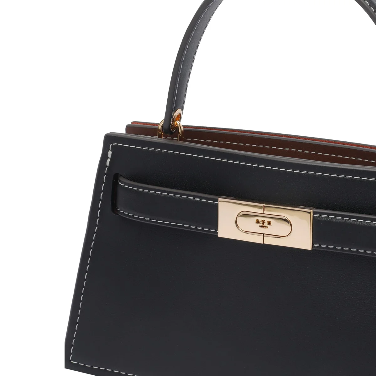 Tory Burch Small Lee Radziwill Handbag - Black - Image 4