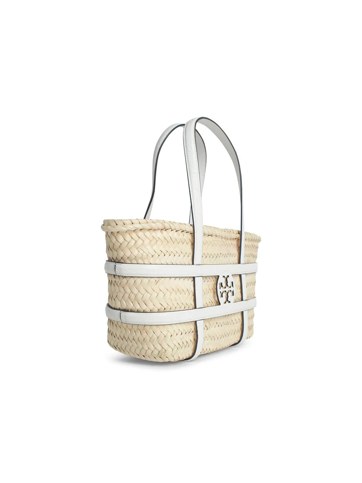 Tory Burch Small Ella Shopping Bag - White - Image 2