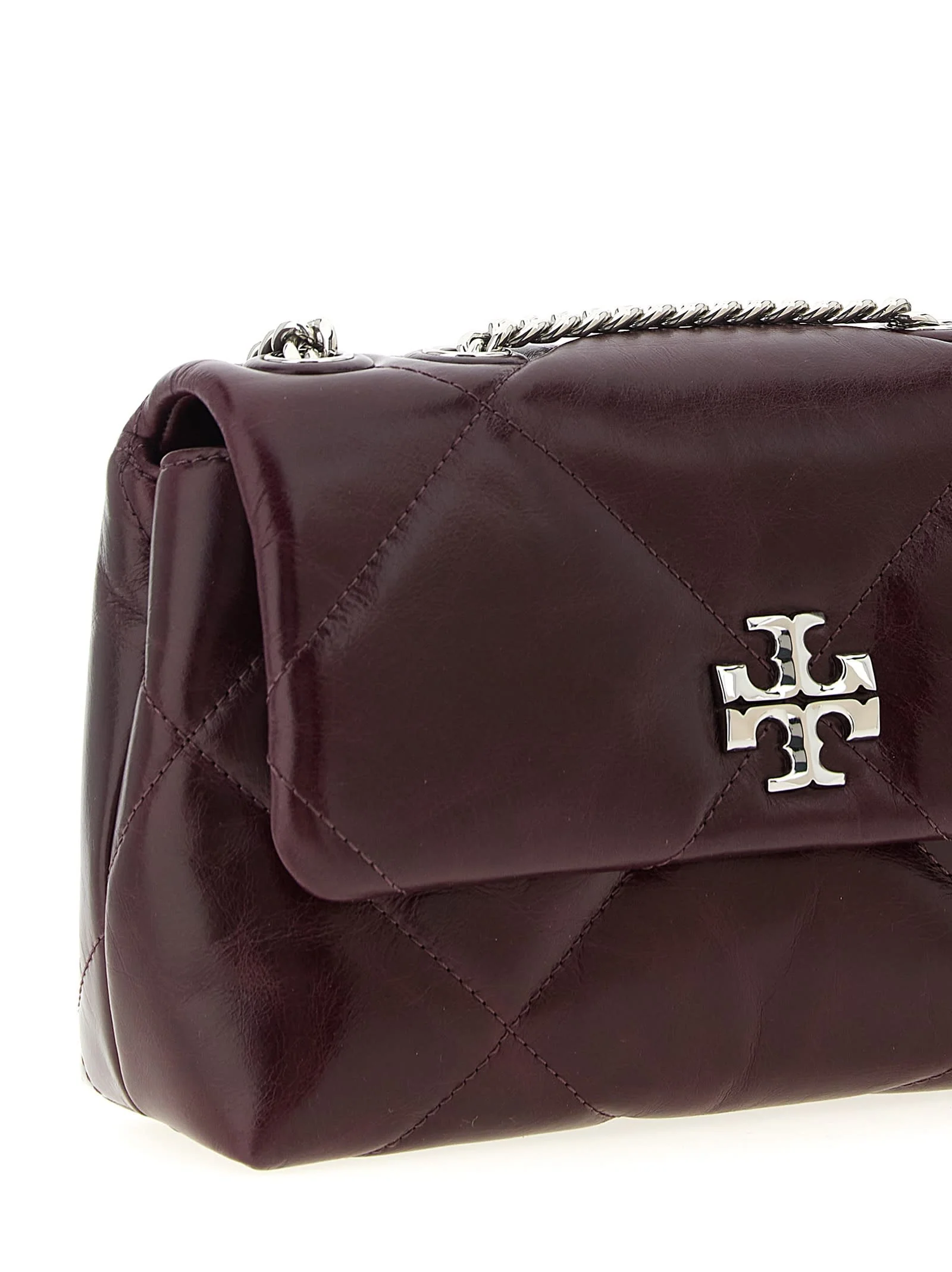 Tory Burch Small Kira Leather Crossbody Bag - Bordeaux - Image 3