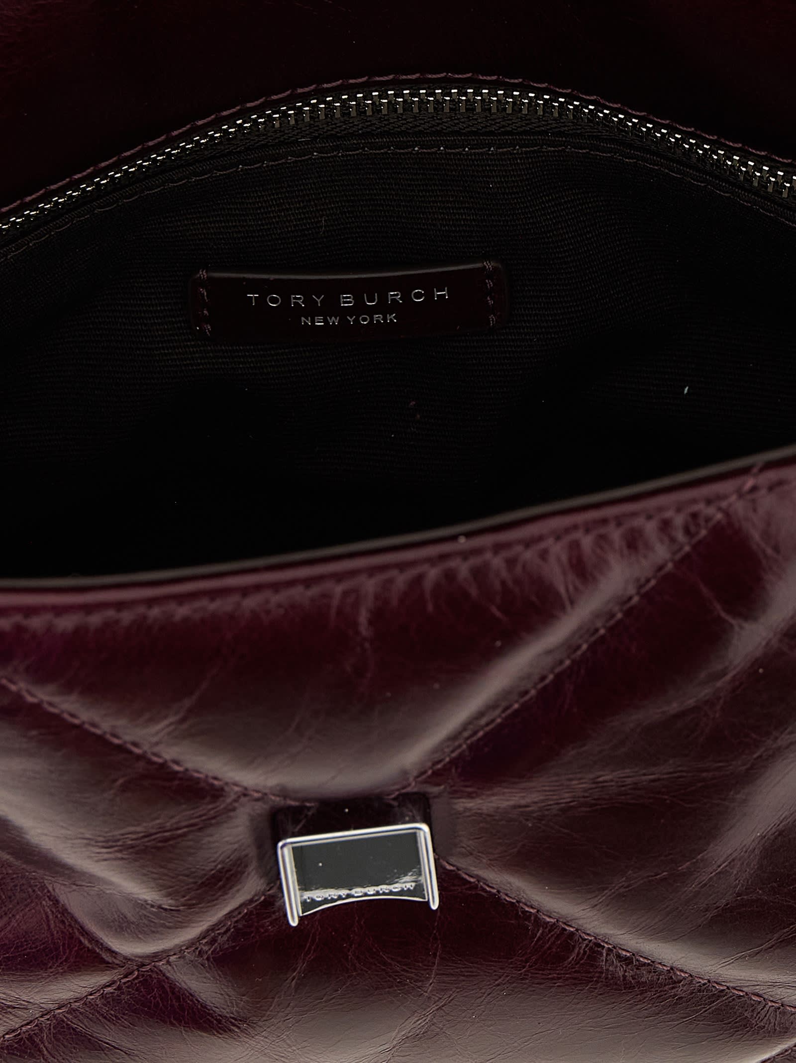 Tory Burch Small Kira Leather Crossbody Bag - Bordeaux - Image 4