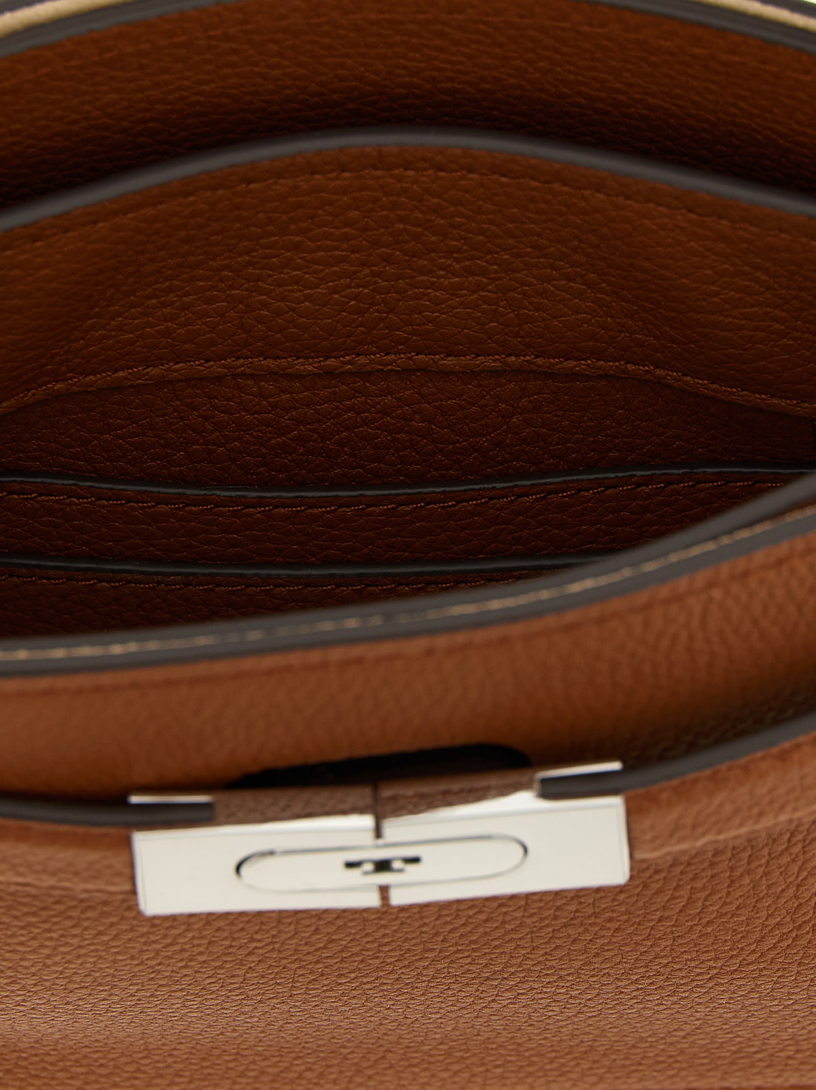Tory Burch Petite Lee Radziwill Handbag - Brown - Image 4