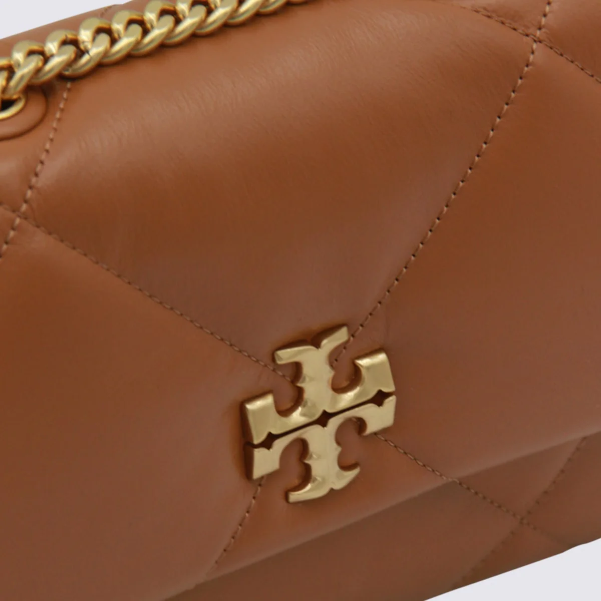 Tory Burch Kira Diamond Small Shoulder Bag - Classic Chestnut - Image 3