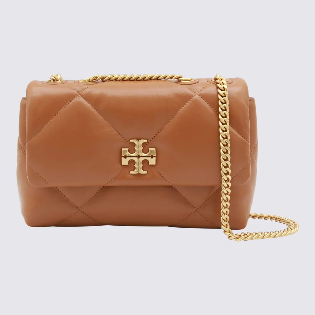 Tory Burch Kira Diamond Small Shoulder Bag - Classic Chestnut - Image 4