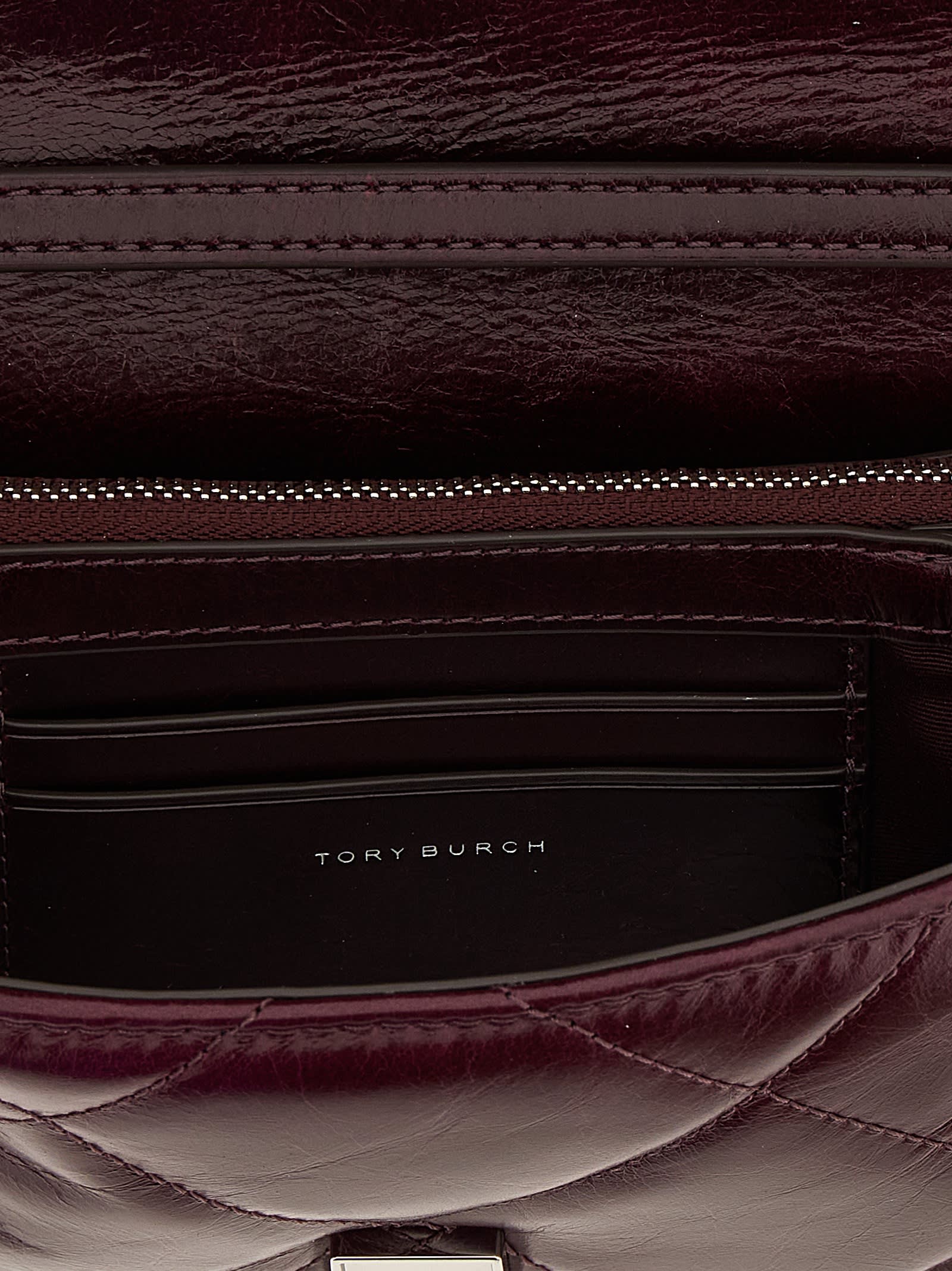 Tory Burch Kira Diamond Crossbody Bag - Bordeaux - Image 4