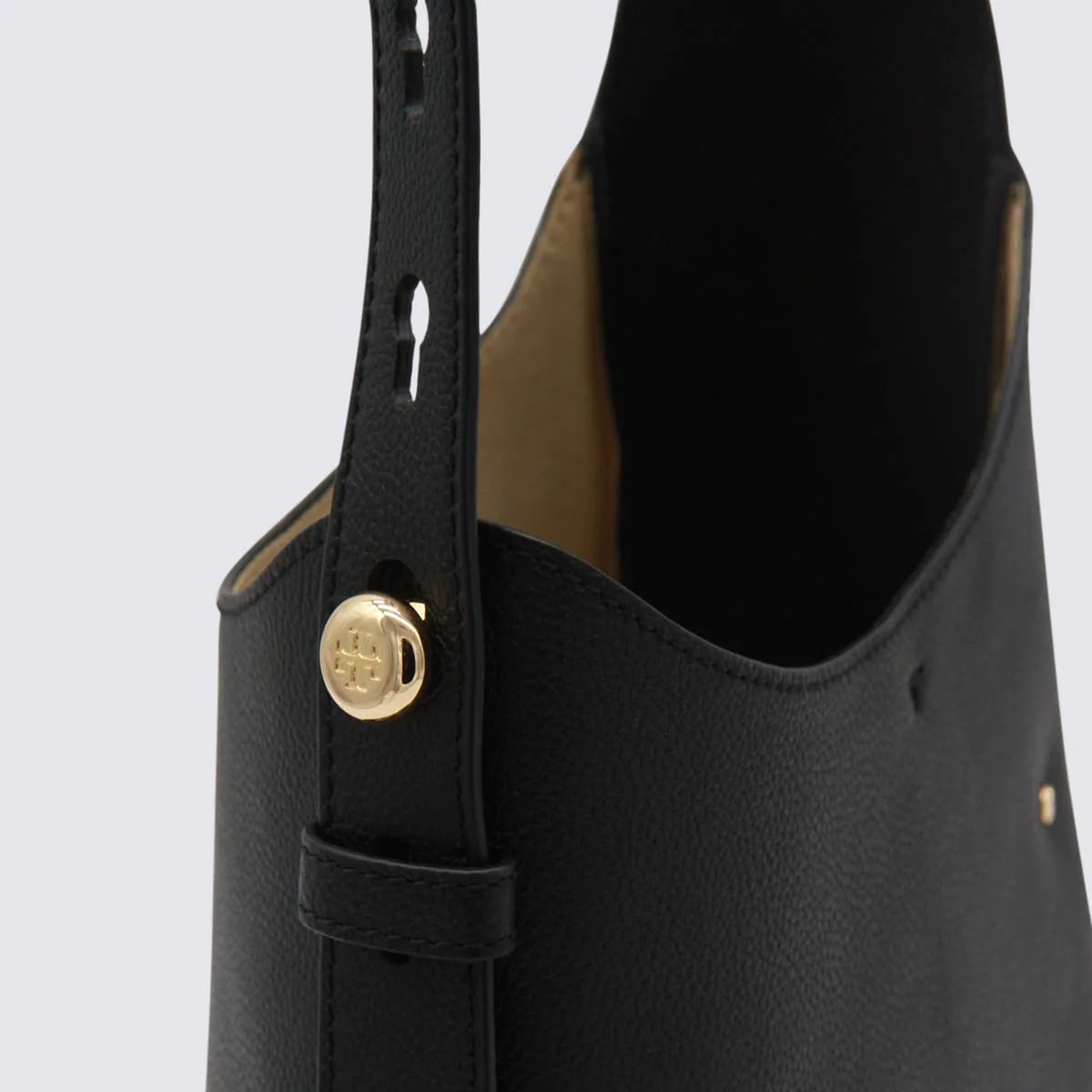 Tory Burch Romy Small Hobo Shoulder Bag - Black - Image 4