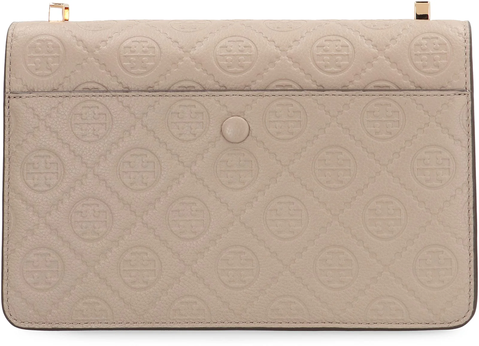 Tory Burch T Monogram Leather Shoulder Bag - Gray - Image 5