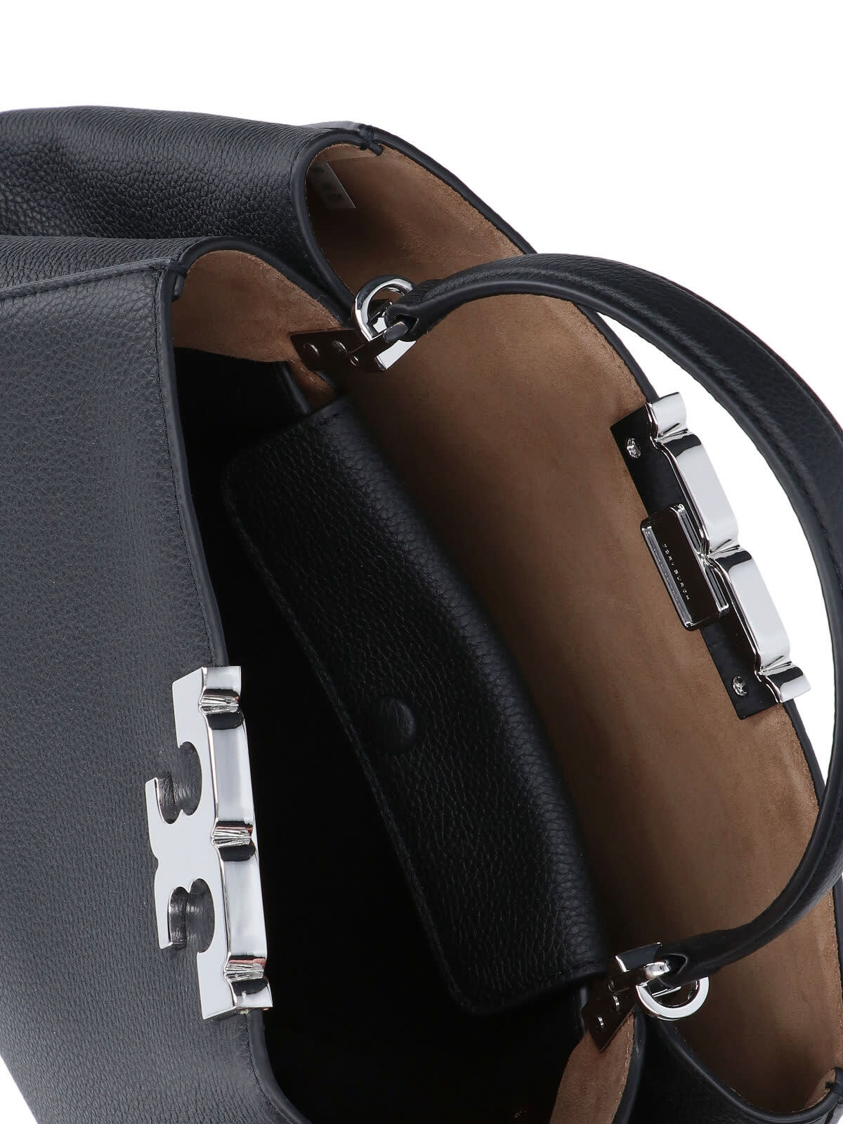 Tory Burch Eleanor Medium Handbag - Black - Image 4
