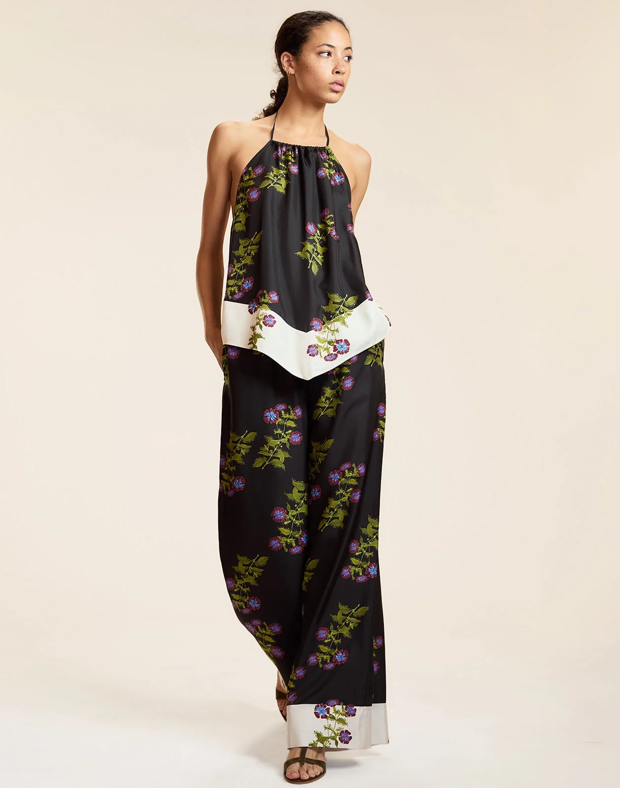 Cynthia Rowley Bon Voyage Pants - Black Floral - Image 3