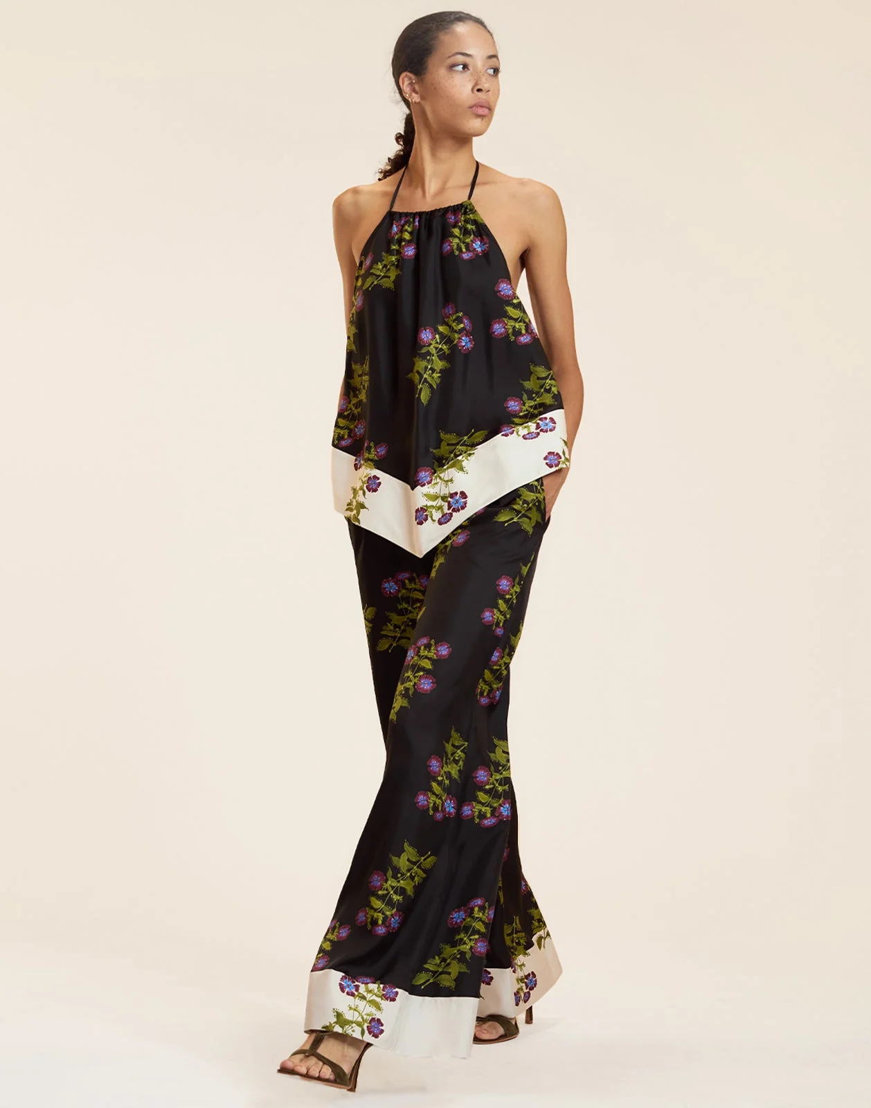 Cynthia Rowley Bon Voyage Top - BLKFL - Image 4