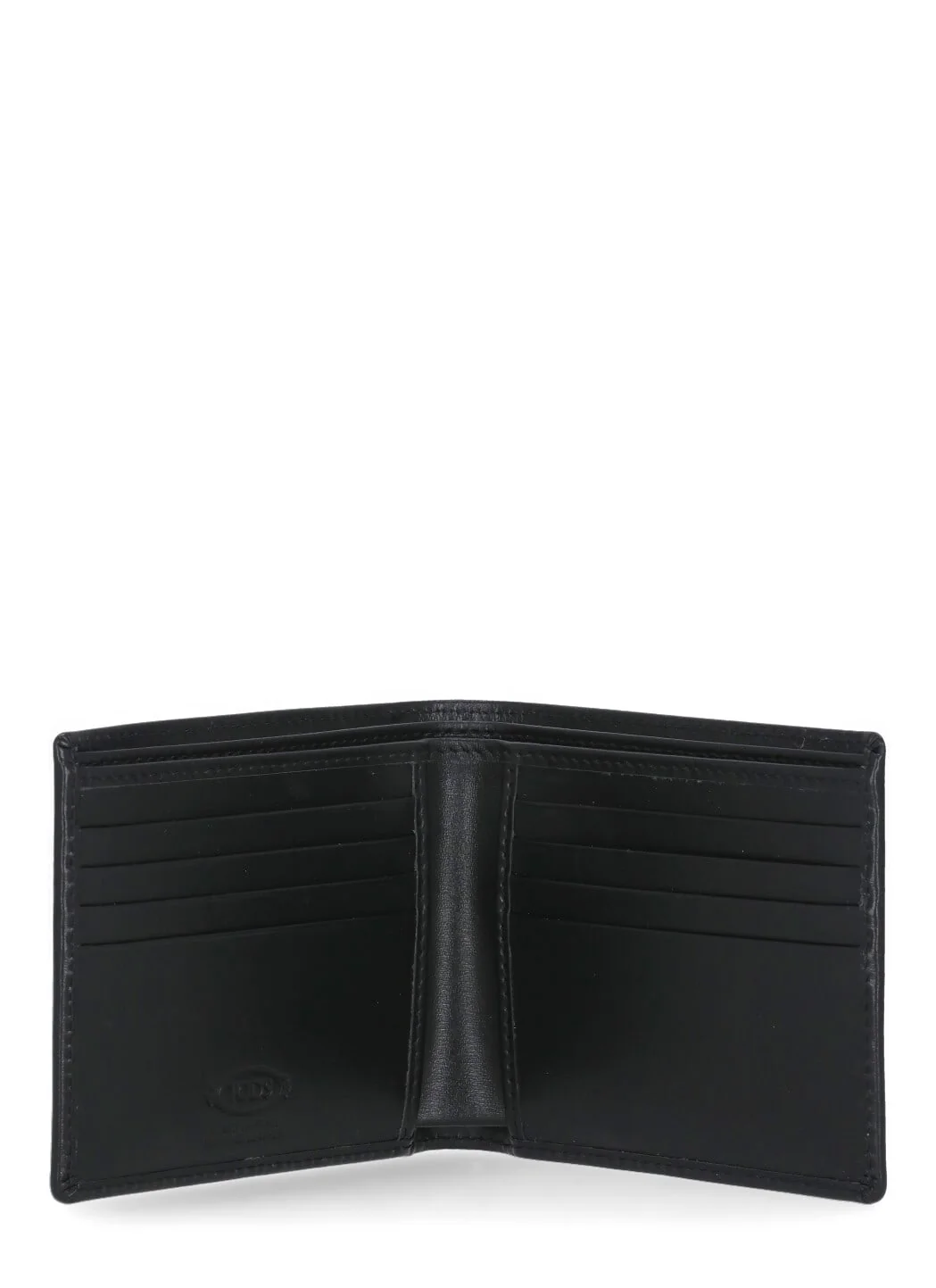 Tod's Leather Wallet With Logo - Black - Image 4