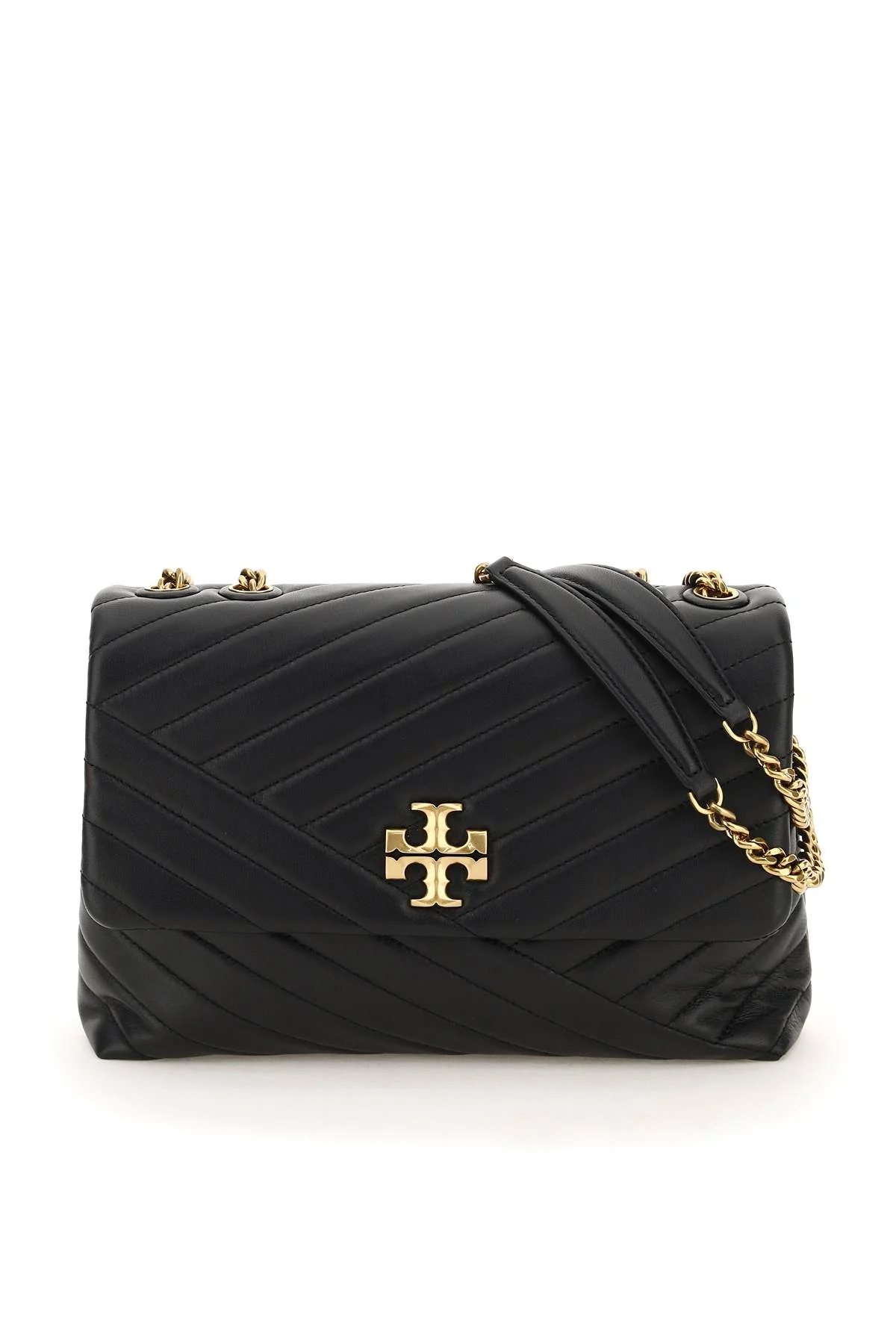 Tory Burch Kira Chevron Convertible Shoulder Bag - Black