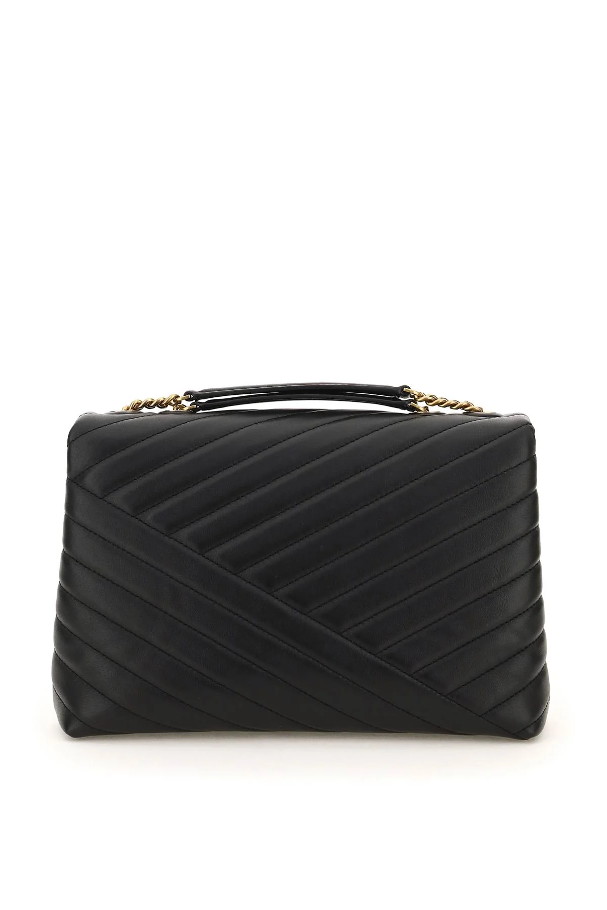Tory Burch Kira Chevron Convertible Shoulder Bag - Black - Image 4