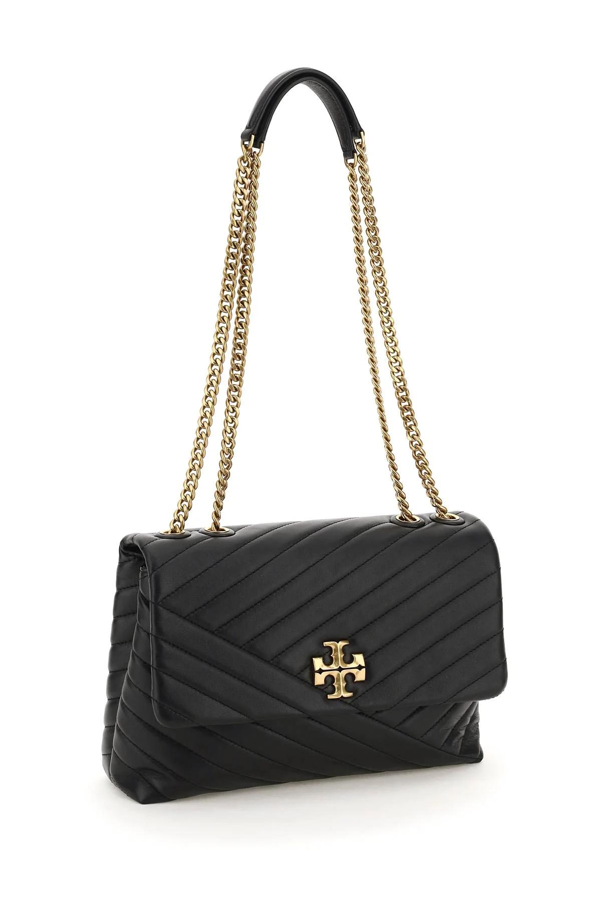 Tory Burch Kira Chevron Convertible Shoulder Bag - Black - Image 5