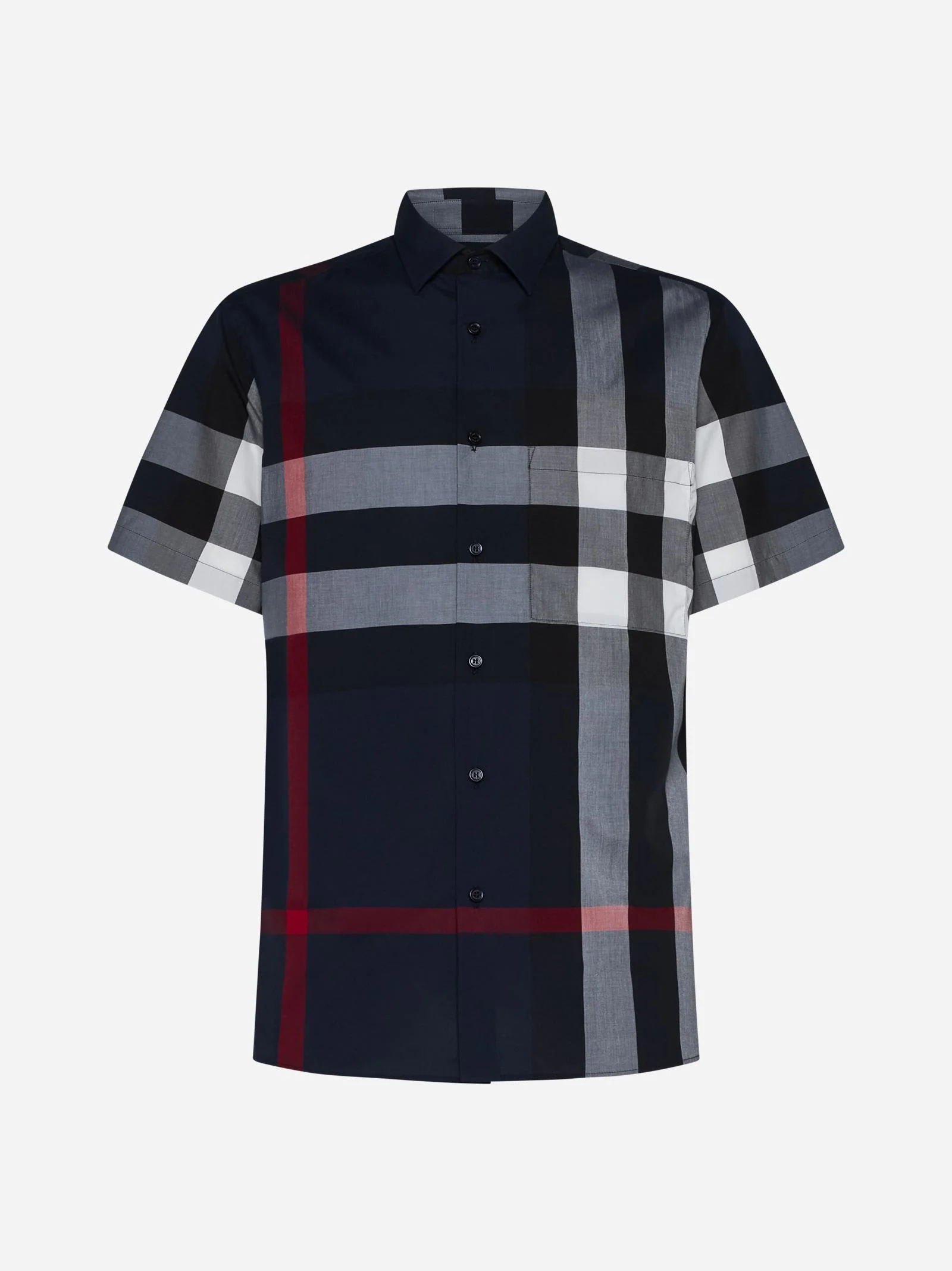 Burberry Summerton Check Cotton Shirt - Blue/Multicolour