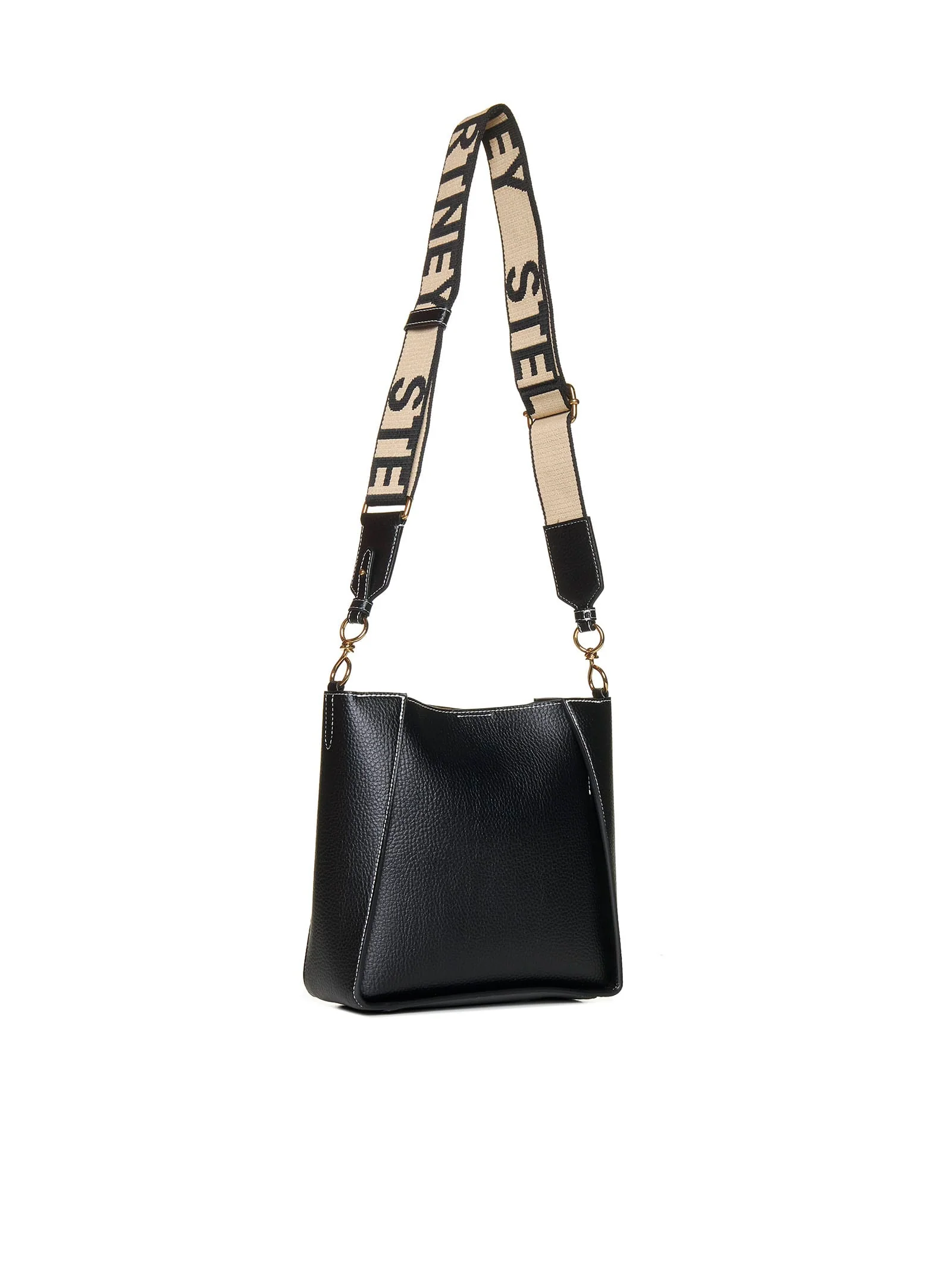 STELLA MCCARTNEY Stella Logo Crossbody Bag - Black - Image 3