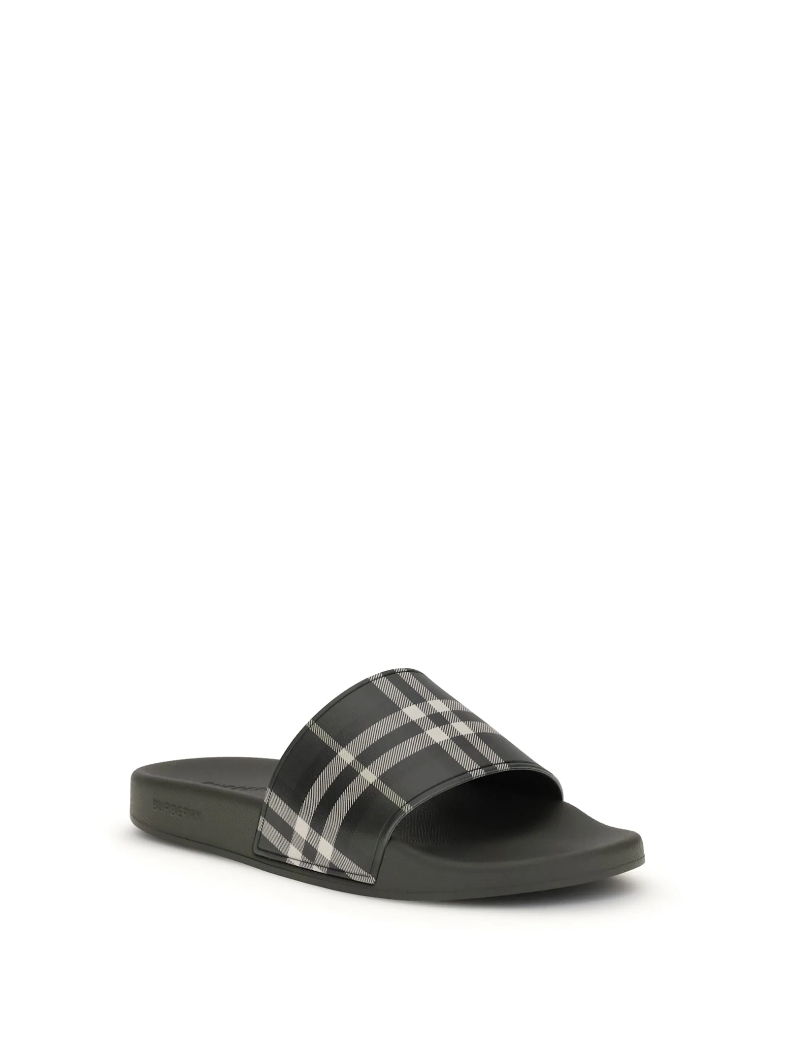 Burberry Rubber Check Slippers - Image 2