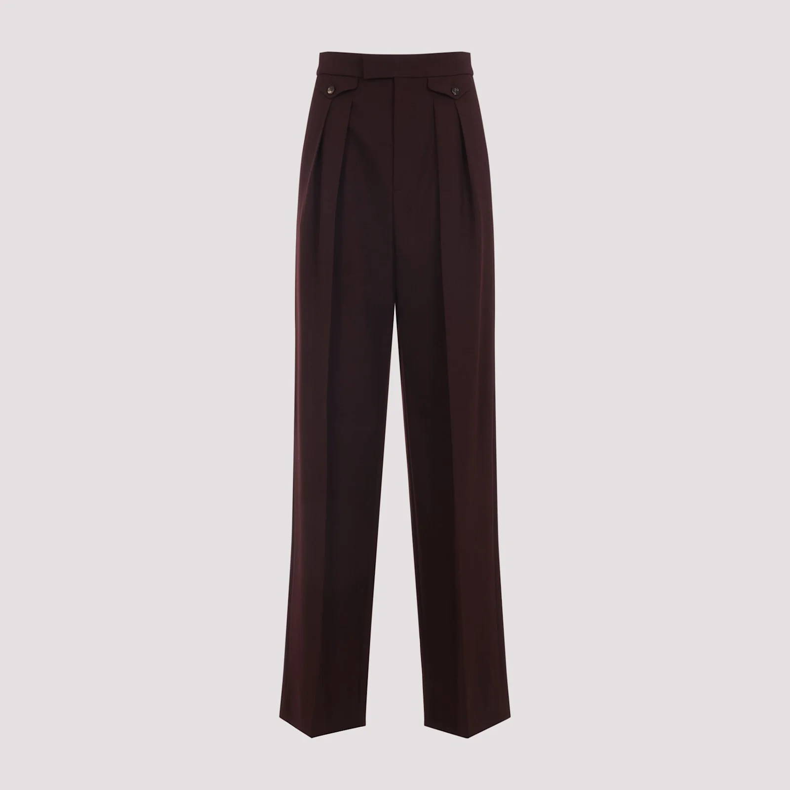 Chloé Chlo Wool Pants - B Deep Purple - Image 3