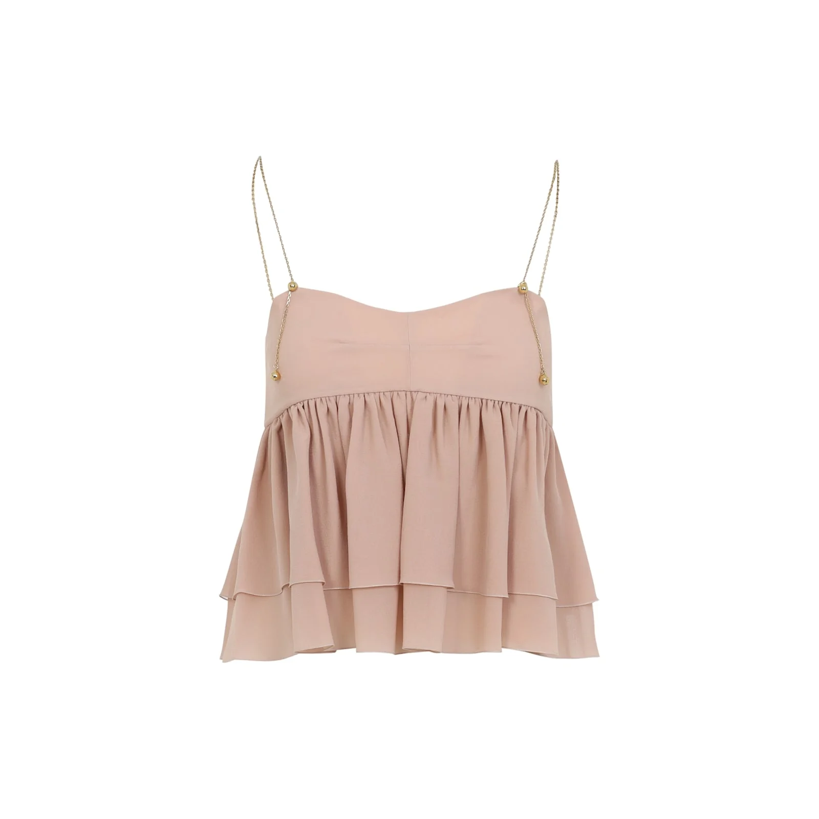 Chloé Silk Top - Biscuit Pink - Image 2