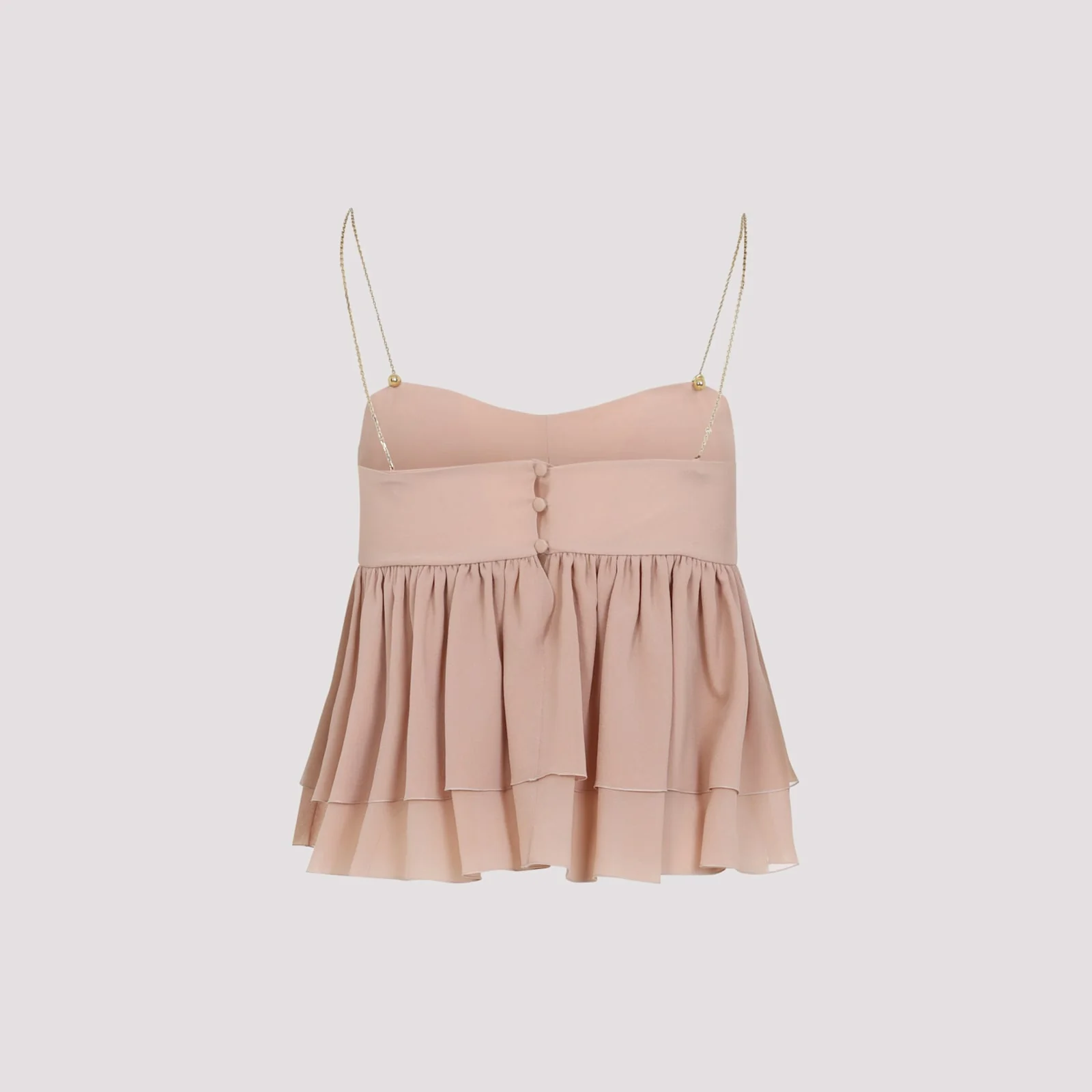 Chloé Silk Top - Biscuit Pink - Image 4