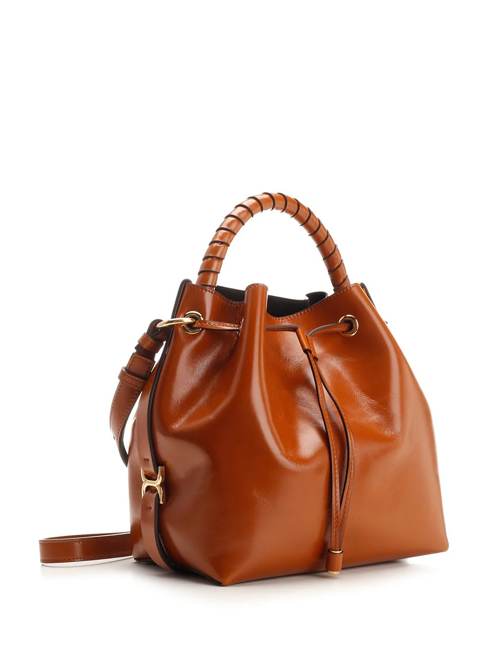 Chloé Marcie Bucket Bag - Brown - Image 2