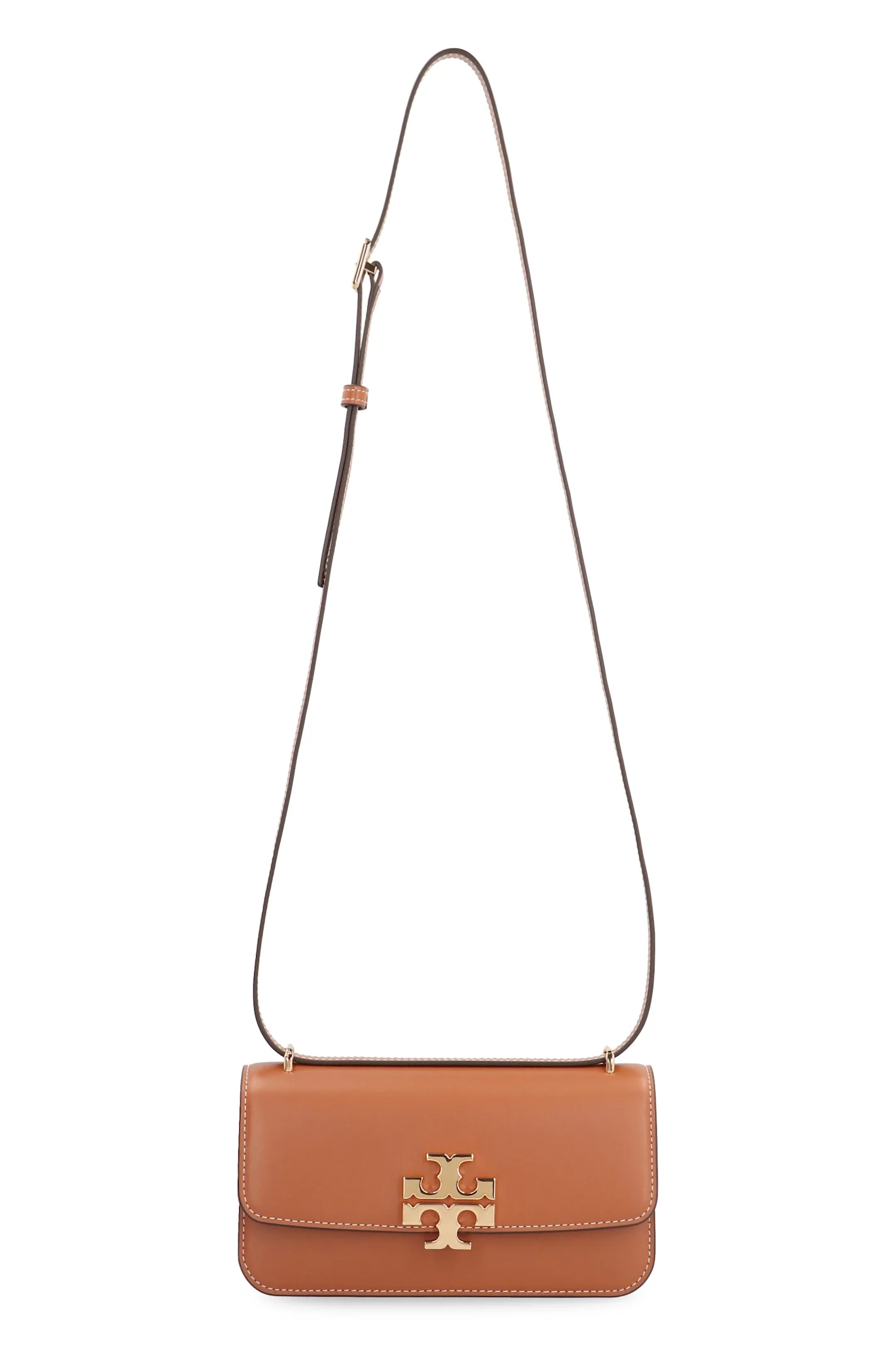 Tory Burch Eleanor Small Leather Crossbody Bag - Brown - Image 5
