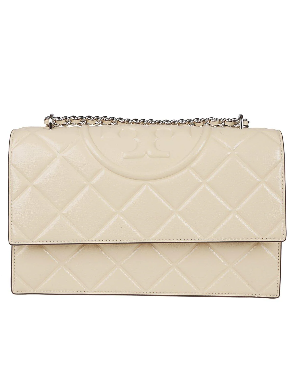 Tory Burch Fleming Shoulder Bag - Vanilla Soft Serve