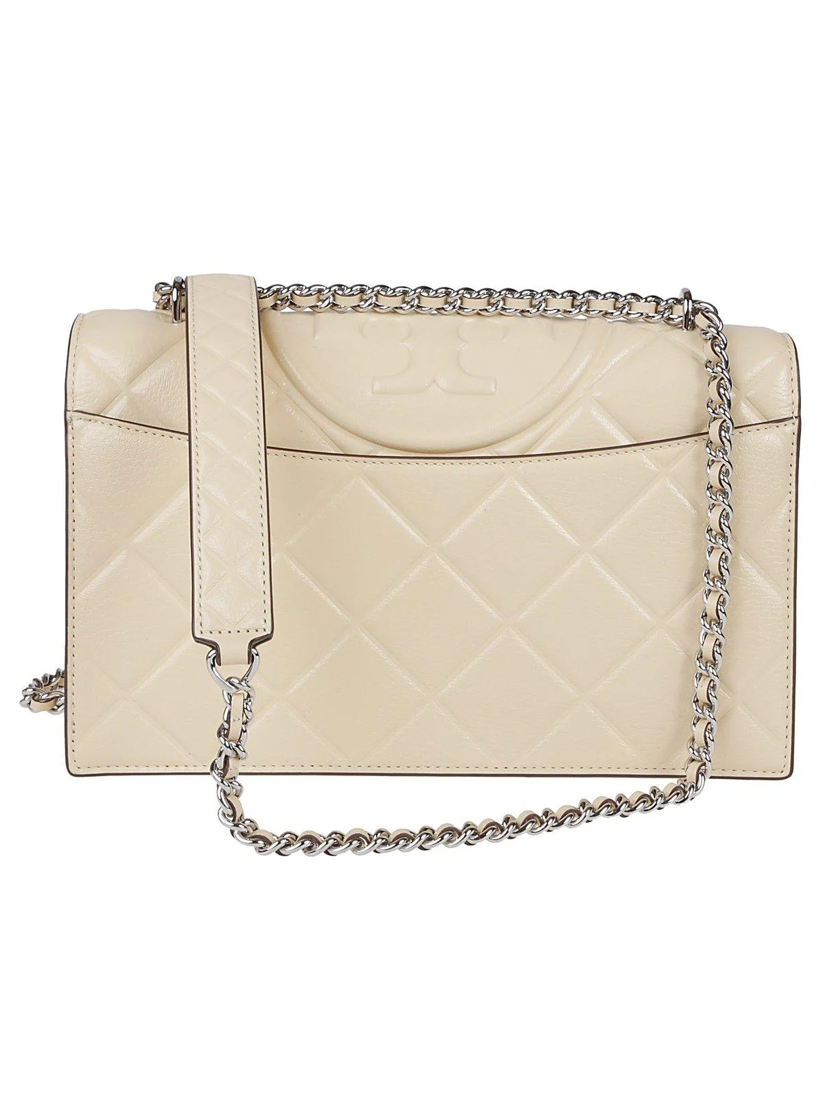 Tory Burch Fleming Shoulder Bag - Vanilla Soft Serve - Image 2