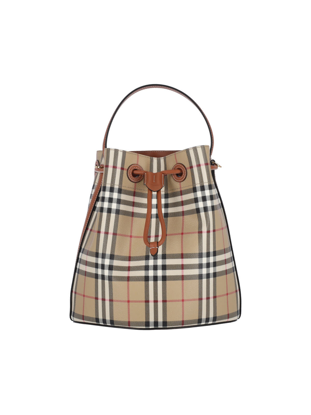 Burberry Small Bucket Bag TB - VNTGCHKBRIARBROWN