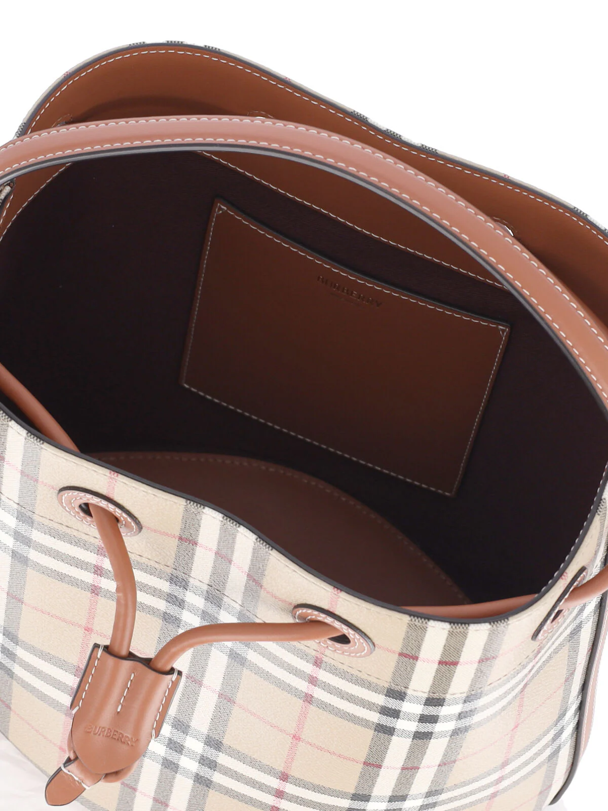 Burberry Small Bucket Bag TB - VNTGCHKBRIARBROWN - Image 4