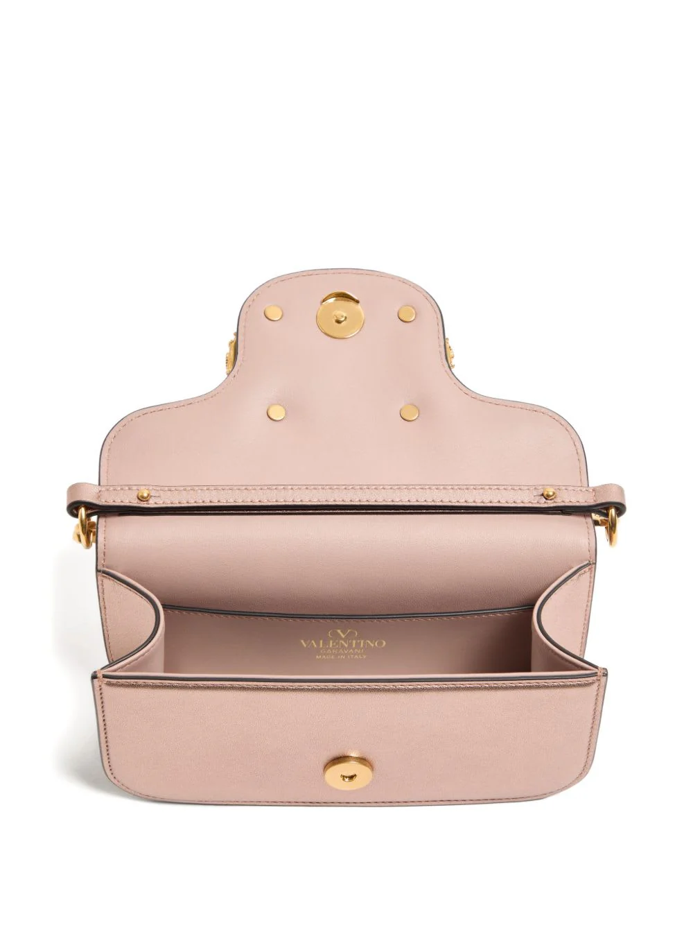 Valentino Garavani Loc Small Leather Shoulder Bag - Pink - Image 3