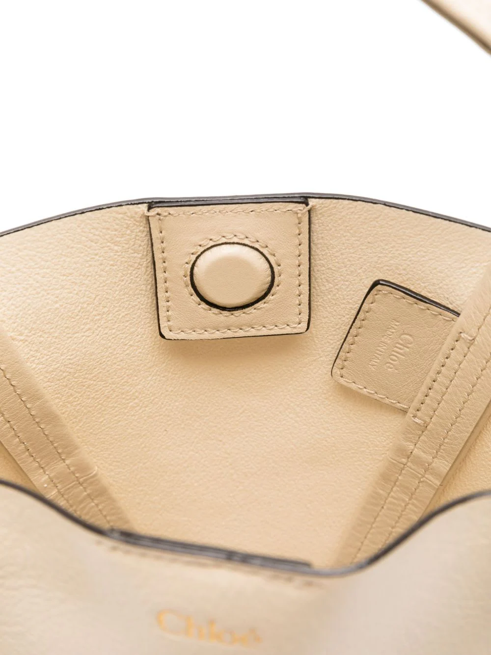 Chloé Spin Small Leather Tote - Beige - Image 5