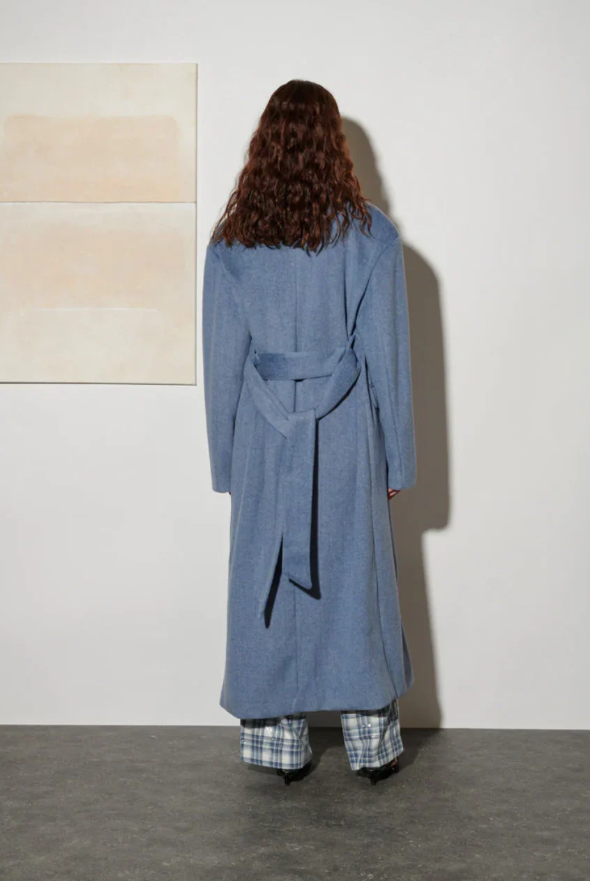 Ghospell Sabra Blazer Coat - Cloud Blue - Image 2