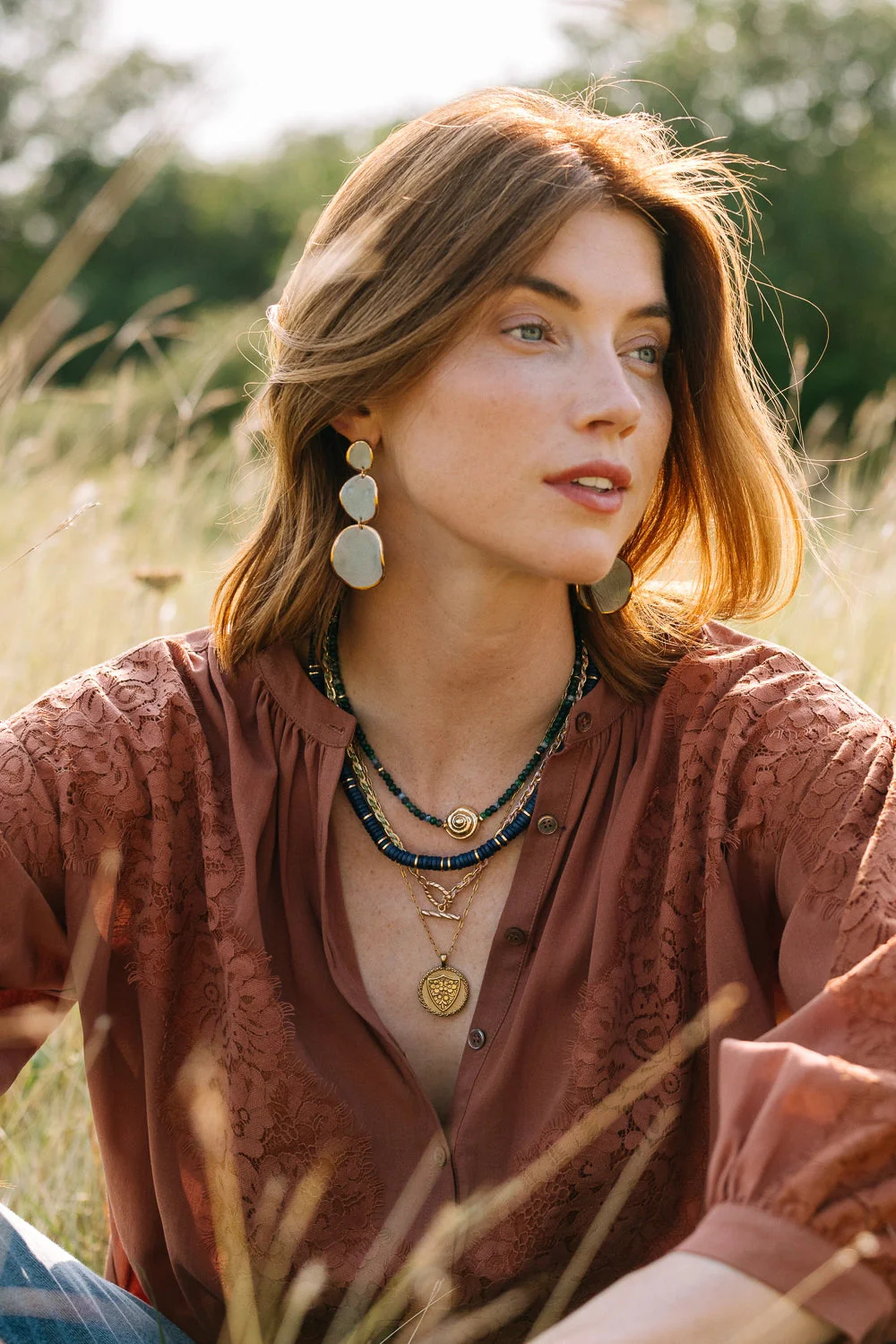 Noonday Collection Casted Snail Agate Necklace - Image 2