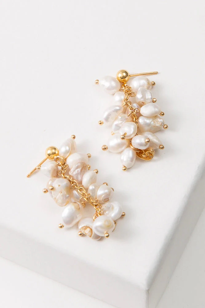 Noonday Collection Convertible Pearl Cluster Earrings - Image 2