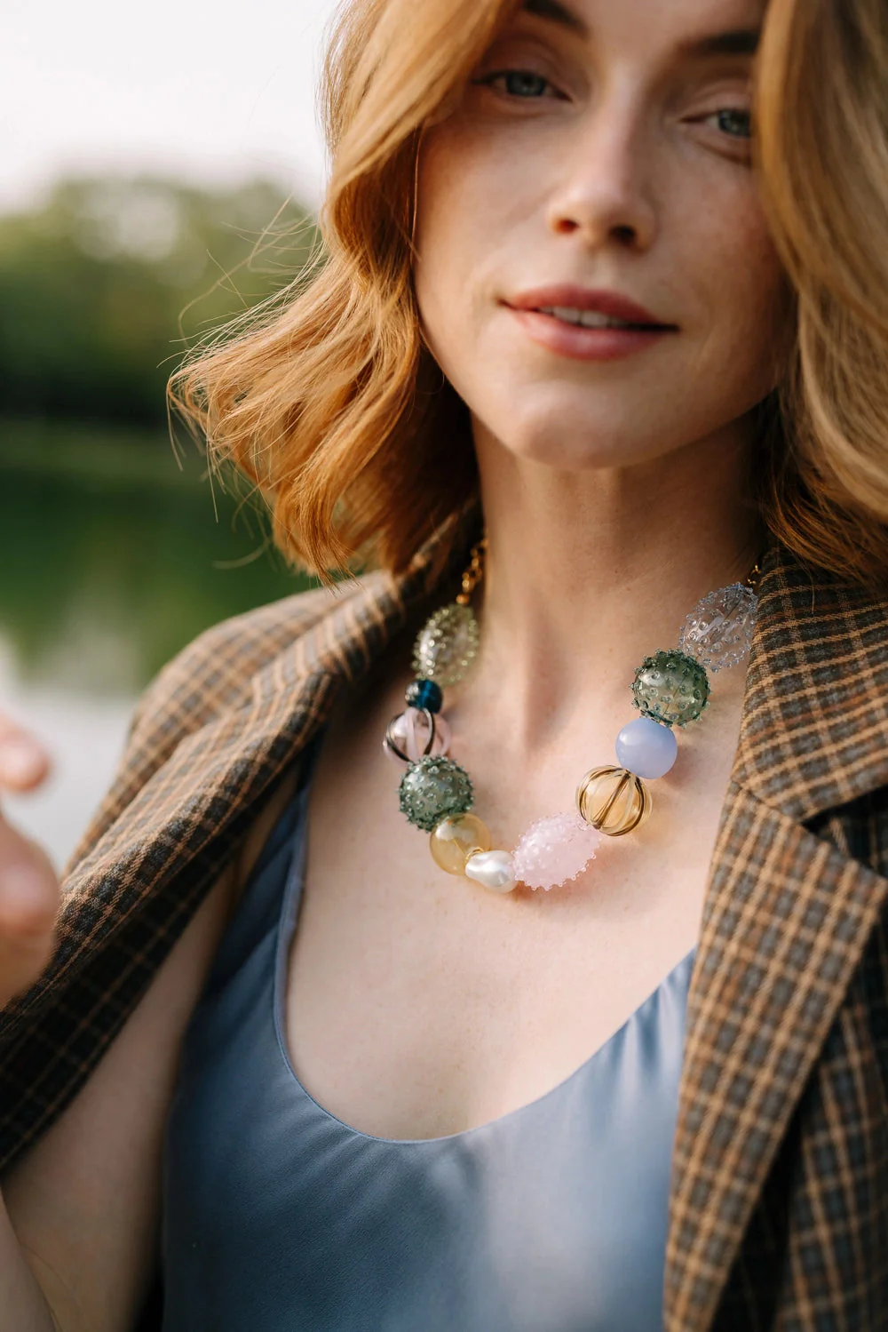 Noonday Collection Iris Glass Blown Necklace - Image 3