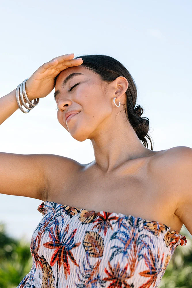 Noonday Collection Molten Metal Hoops Earrings - Image 2