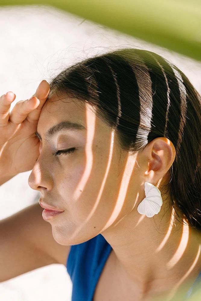 Noonday Collection Porcelain Petal Earrings - Image 2