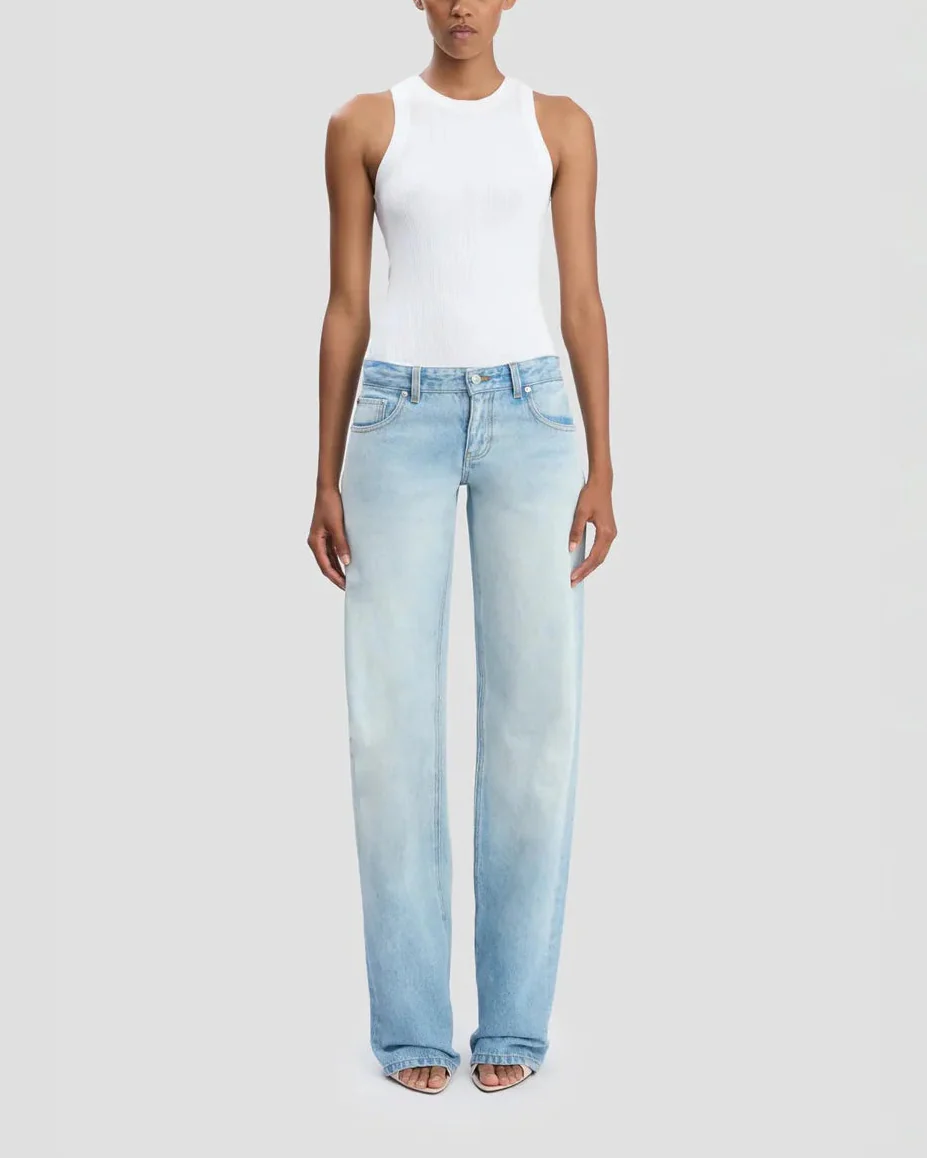 Victoria Beckham Rib Tank - White - Image 2