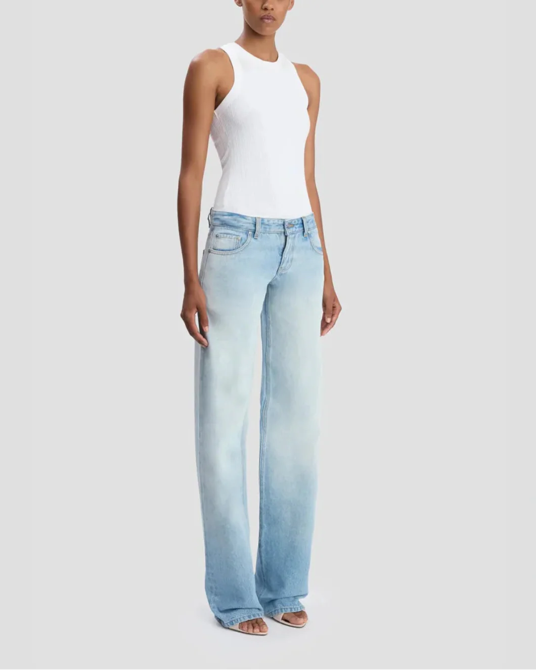 Victoria Beckham Rib Tank - White - Image 3