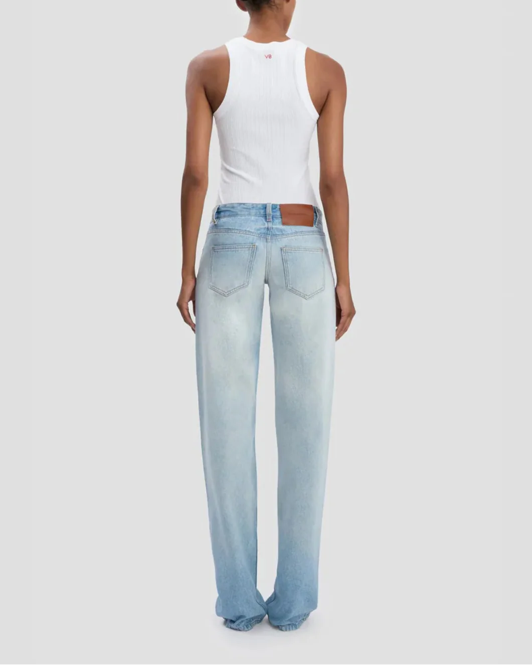 Victoria Beckham Rib Tank - White - Image 4